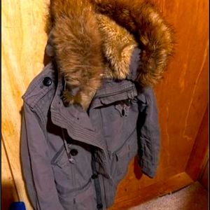 Aritzia fur hoody winter jacket size small